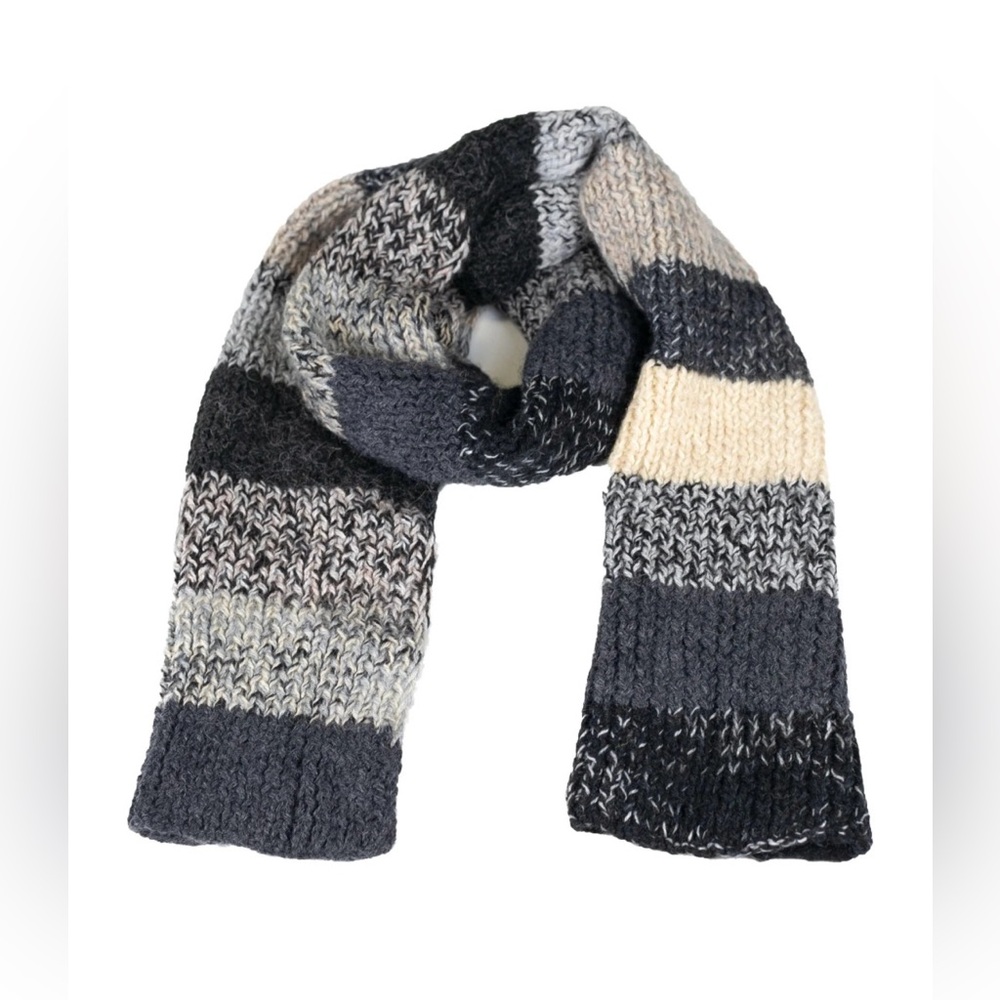 Andes Gifts NWT Fair Trade Alpaca Acrylic Striped Knit Scarf